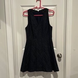 Black and Navy laced dress